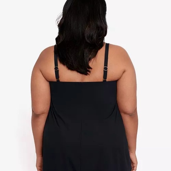 New Lauren Ralph Lauren Plus Size Bandeau Flyaway One-Piece Swimsuit 22W - Picture 3 of 3